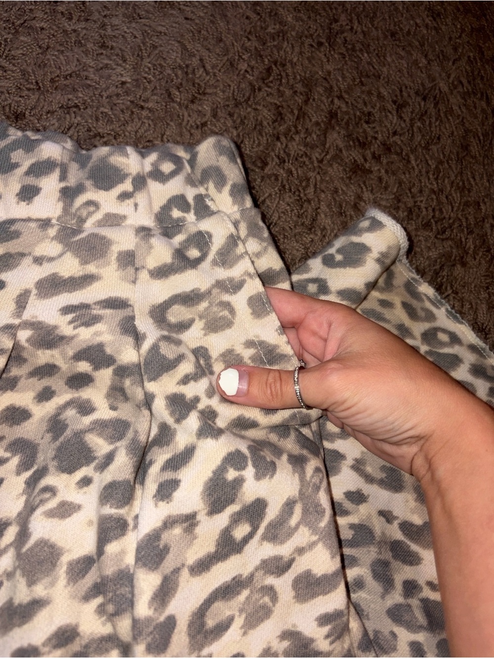 Aerie Cheetah Leopard Print Flare Leg Sweatpants - Picture 3 of 4